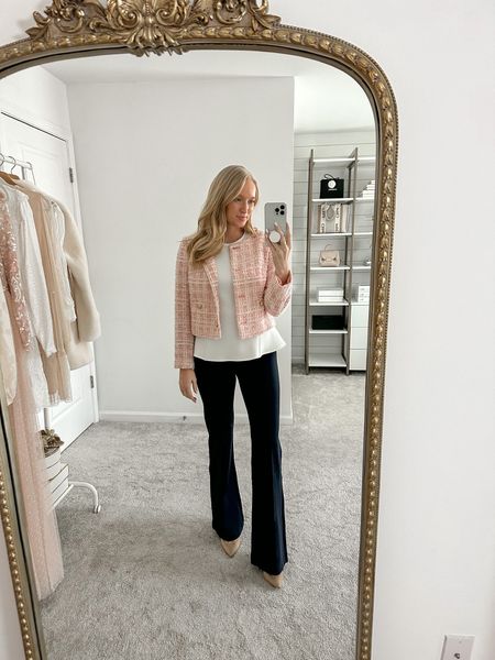 Classy and chic business casual look for the winter. These new Spanx pants pair perfect with this pink blazer for Valentine’s Day coming up! Use code AMANDAJOHNXSPANX to save 10% on your order with Spanx  

#LTKSale #LTKSeasonal #LTKstyletip