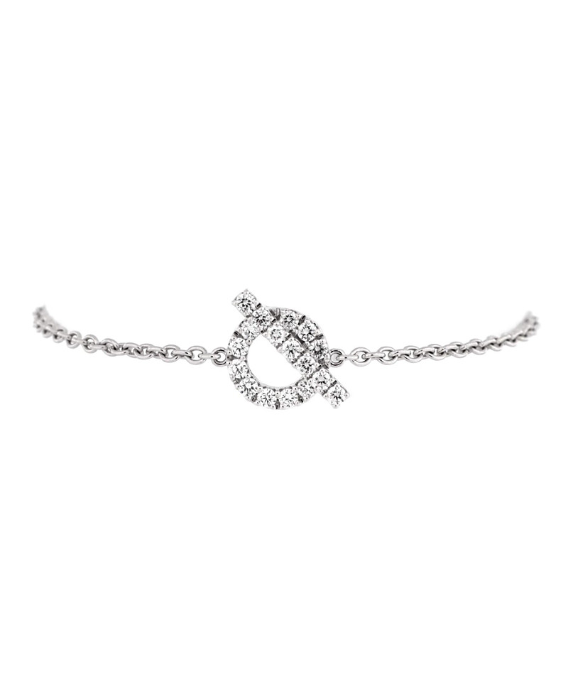 Pre-Owned Hermes Finesse Bracelet 18K White Gold and Diamonds | Bloomingdale's (US)