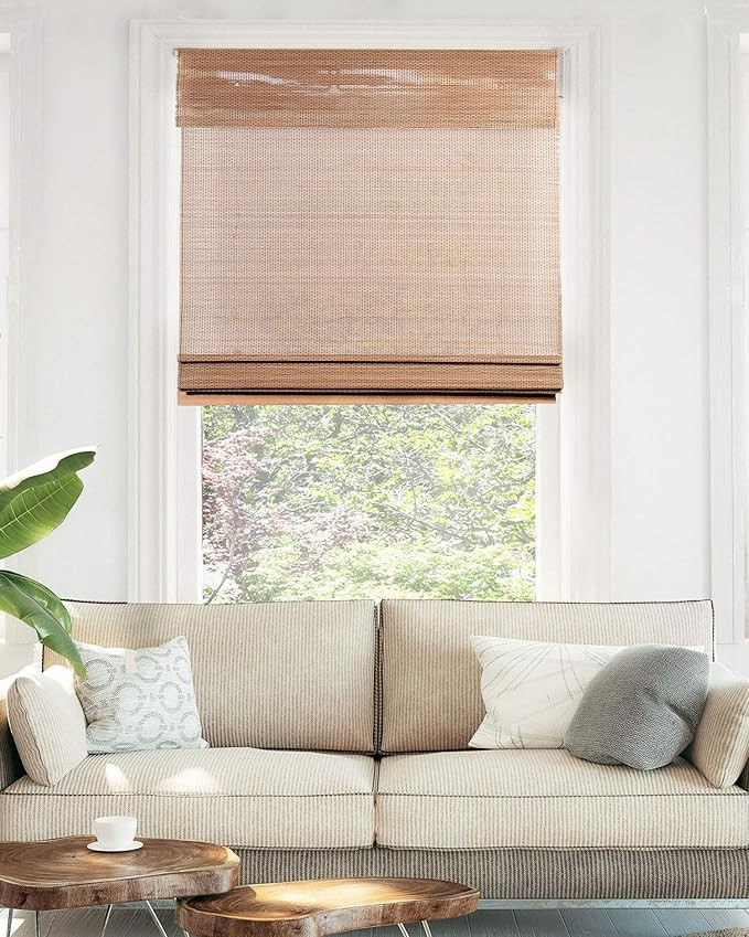 CHICOLOGY Bamboo Blinds , Bamboo Shades , Roman Shades for Windows , Roman Window Shades , Window... | Amazon (US)