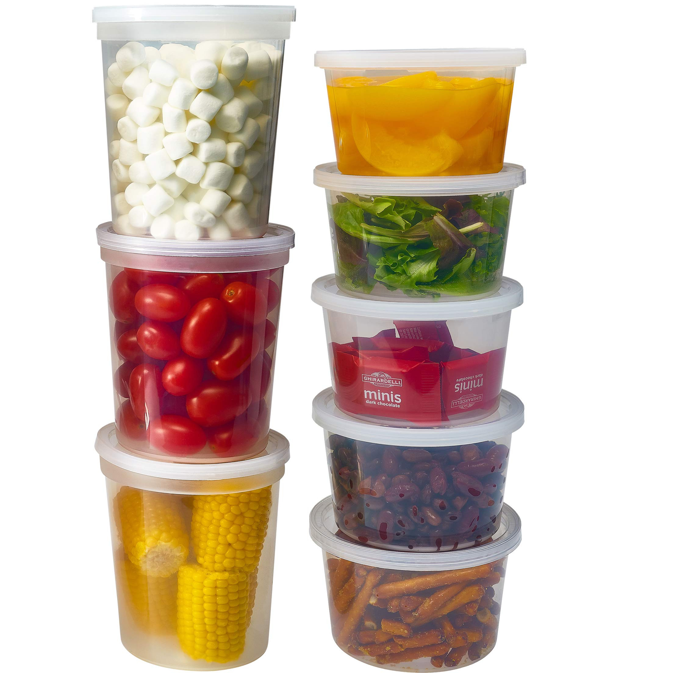DuraHome Deli Containers with Lids for Food Storage Leakproof - 46 Sets BPA-Free Plastic Microwav... | Amazon (US)