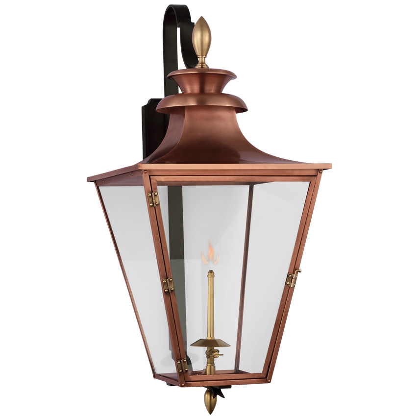 Albermarle Medium Bracketed Gas Wall Lantern (Open Box) | Visual Comfort