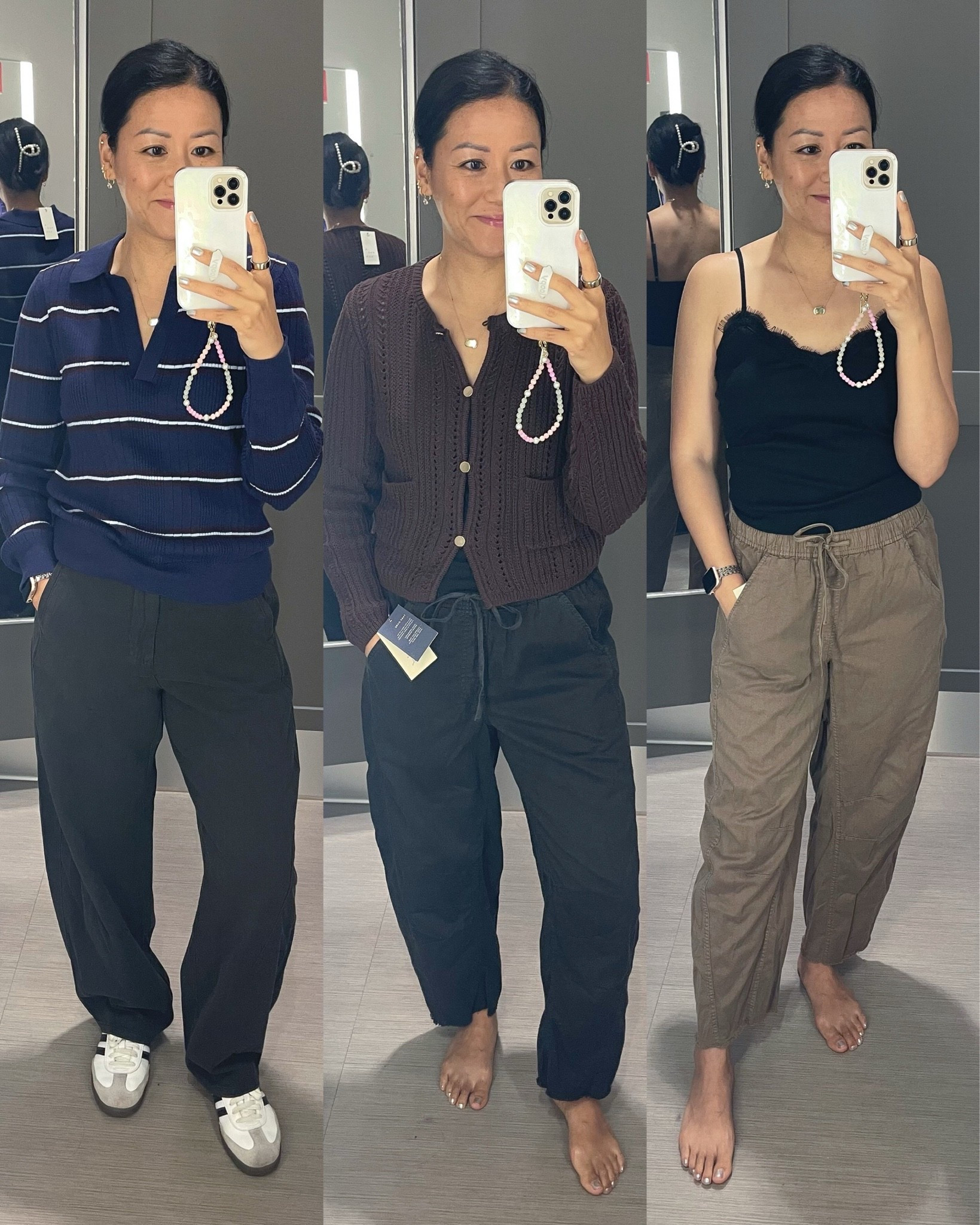 Size small sweaters and tank 
Size small in pull on barrel pants
Size 4 barrel pants

#LTKSaleAlert #LTKSeasonal #LTKOver40