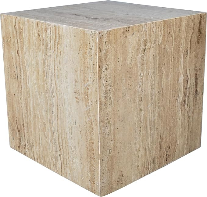 JONATHAN Y MTB1101D Felix 15" Contemporary Natural Marble Handmade Cube End Table, Side Table for... | Amazon (US)