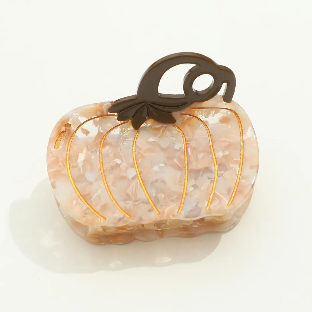Harvest Pumpkin Claw Clip - Large - Etsy | Etsy (US)