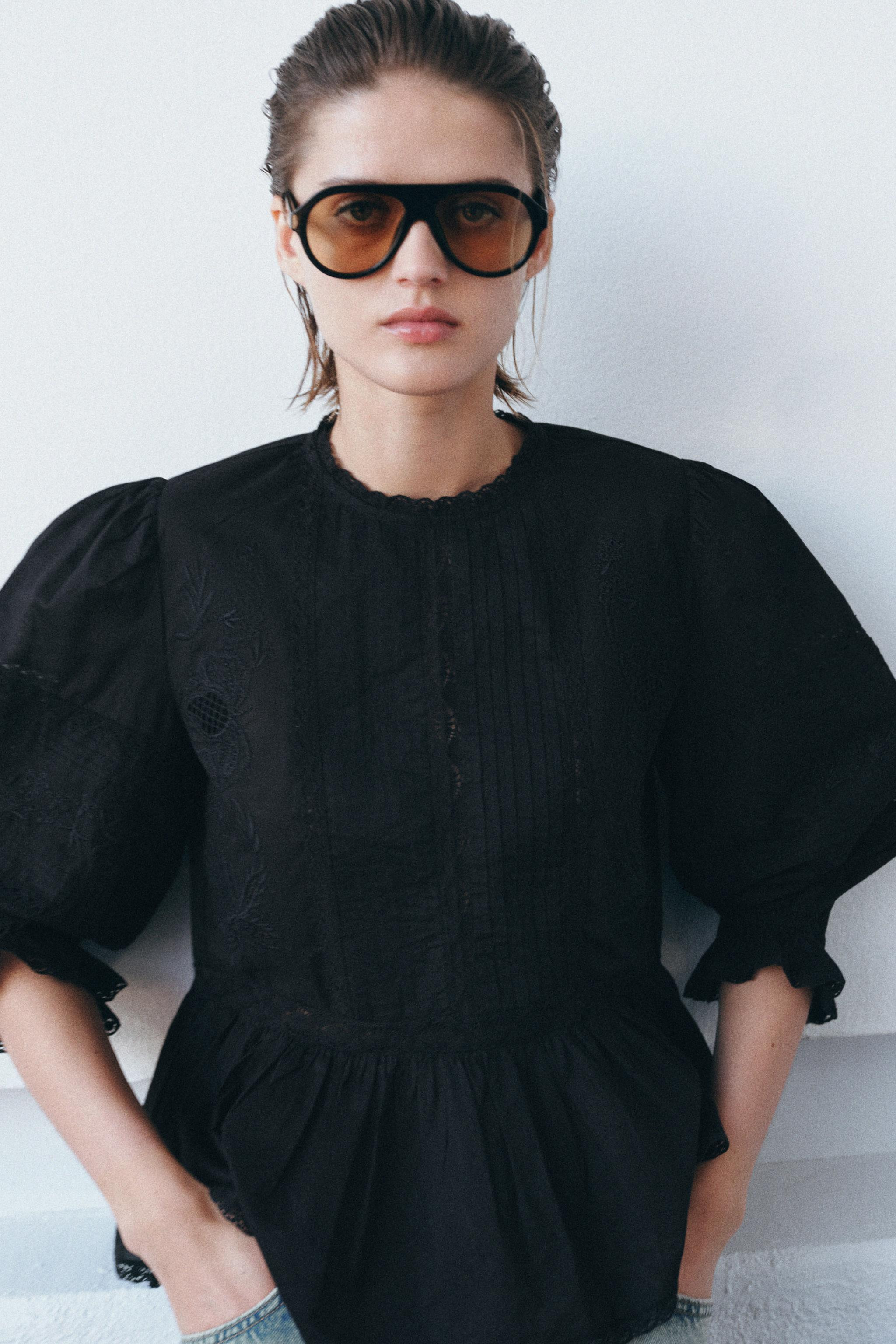 ZW COLLECTION EMBROIDERED SHIRT | Zara UK