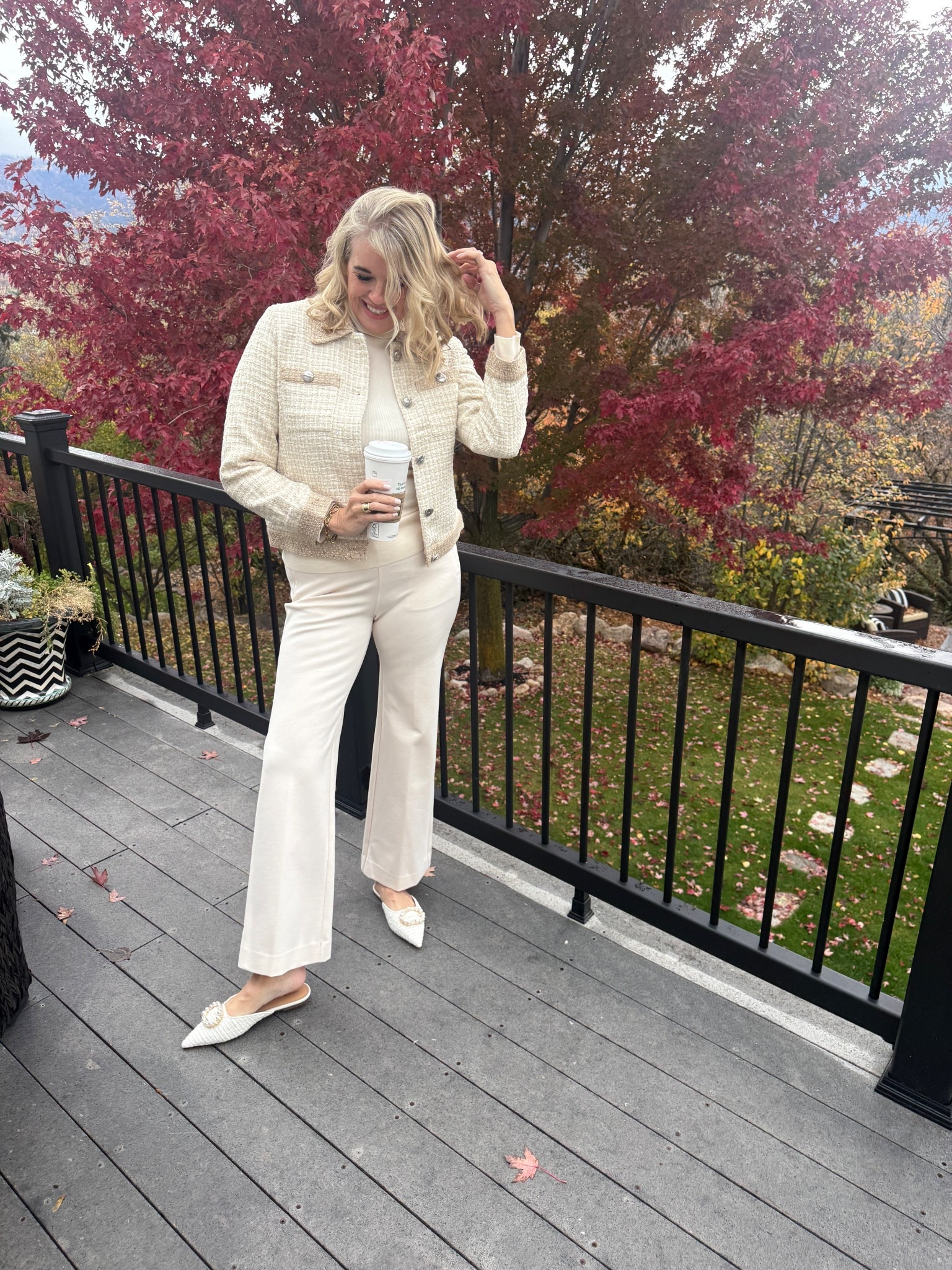 🚨$20 off $125 or $50 off $200

Chico’s for Fall and can take you from casual days to Thanksgiving dinner.

Classic and beautiful ivory outfit
Tweed Ladies Jacket tts 

Light  weight Ivory tunic sweater with rhinestone button sleeve detail tts 

Pointe knit pull on pant with side zipper pockets 

A rhinestone drop earring

#LTKStyleTip 

#LTKOver40 #LTKCyberWeek #LTKSaleAlert