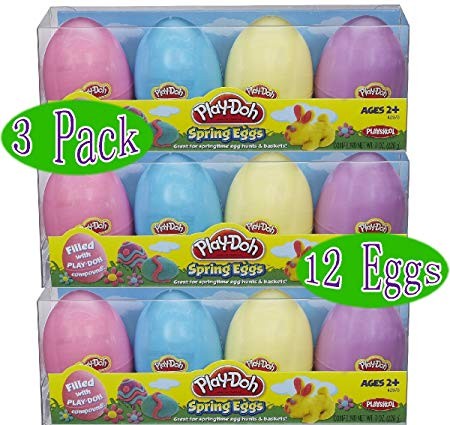 Play-Doh FBA_42573-3 Spring Eggs Gift Set Bundle (12 Eggs & 24oz Total) - 3 Pack, Multicolor | Amazon (US)