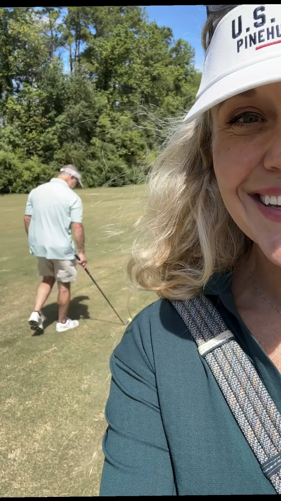 It was a beau-tee-ful day on the course with my honey. Perfect weather to walk 9 with him.  

This Calia skort is perfect, too.  Flattering length with two functional zippered pockets on the skirt plus a pocket on each leg that my phone easily slipped in to. Score!

The Calia pique polo was cool and comfortable. Don’t have golf shoes so sported a pair of New Balance. Loving my old Kavu sling bag lately to haul essentials. Like my tripod. 😉 

And?  My Fitbit clocked us at 10,078 steps.  Pretty perfect. 

#LTKActive #LTKMidsize #LTKOver40
