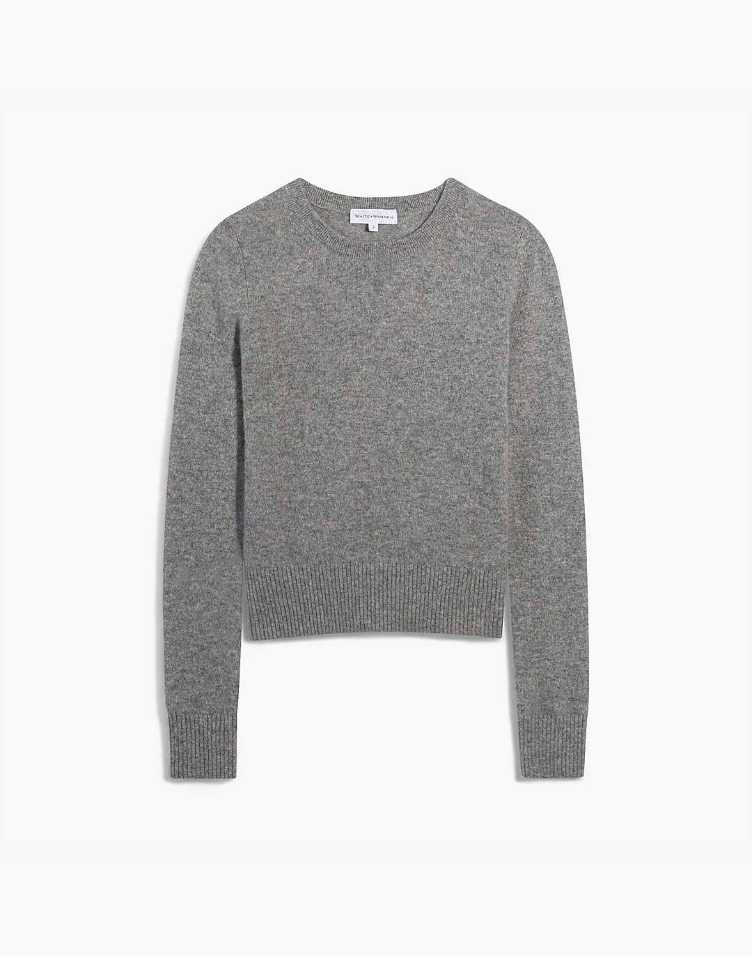 White + Warren Essential Cashmere Shrunken Crewneck | Madewell