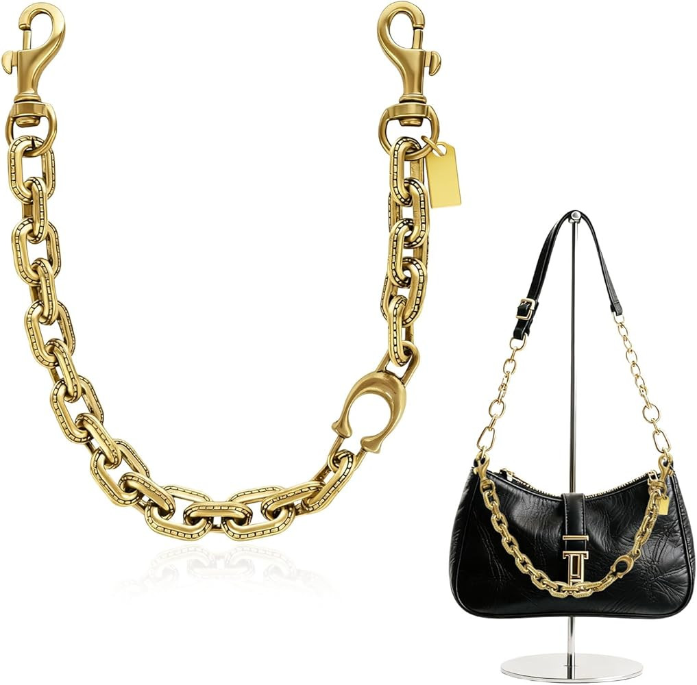 Gold Bag Charms Purse Charm Extender Chain - Gold Vintage Bag Accessories - Cute Handle Replaceme... | Amazon (US)