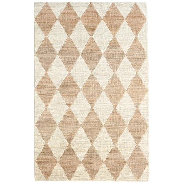 Mark D. Sikes Geometric Handmade Handwoven Area Rug in Tan/Ivory | Wayfair North America