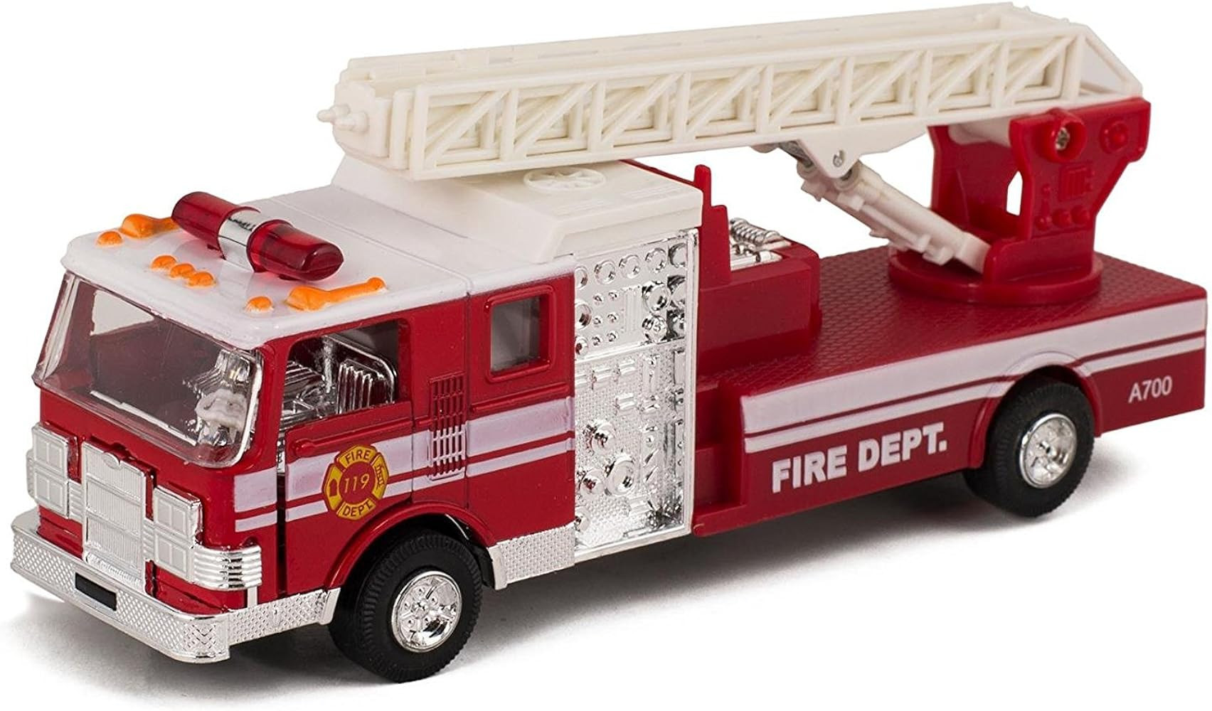 Master Toy Children's Collectible Die-Cast Metal Pull-Back Action & Sound Fire Engine Truck with ... | Amazon (US)