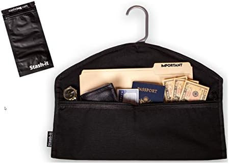 Hanger Diversion Safe by Stash-it, Hidden Pocket Safe, Fits Under Hanging Clothes with Pocket to ... | Amazon (US)