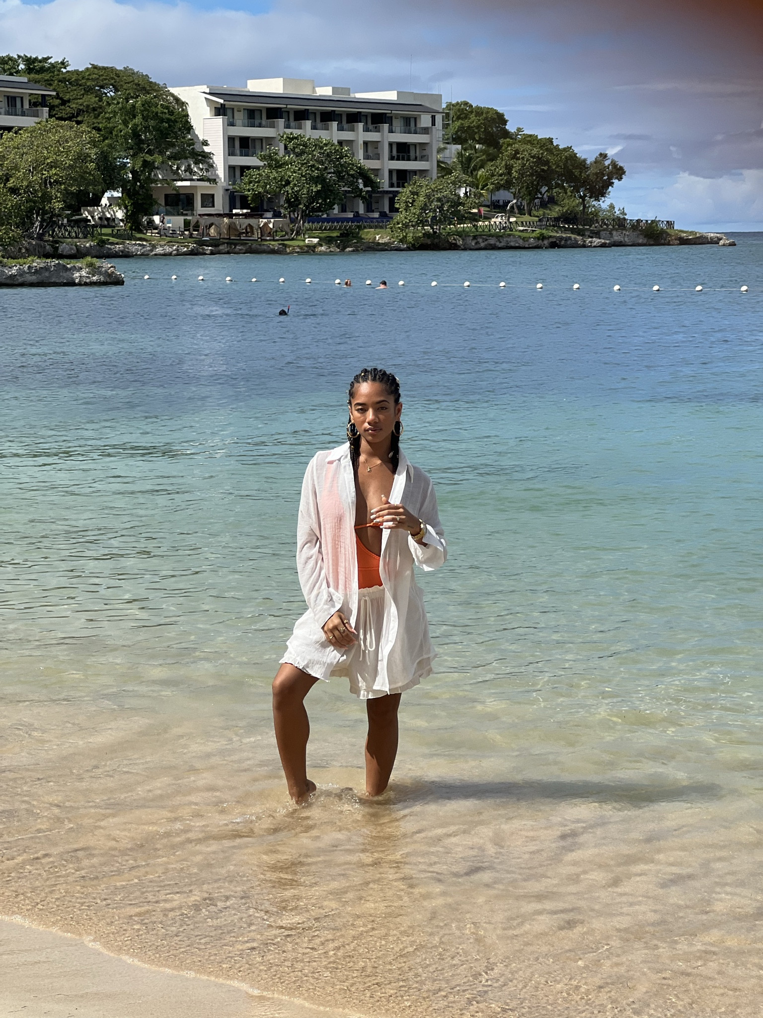 White long sleeve shorts set 🤍
 Literally my go to for beach/resort wear cover up!
size: s || 5’1 || 118lbs
#petite 

#LTKHoliday #LTKswim #LTKtravel