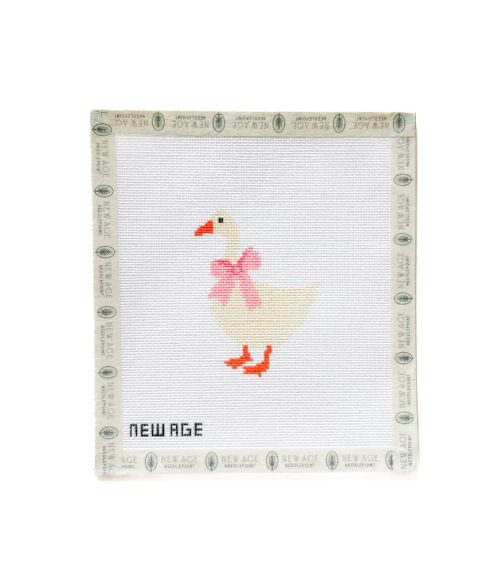 Sweet Goose With Pink Bow Needlepoint Canvas – 18 Mesh, Hand-painted – New Age Needlepoint - ... | Etsy (Global)