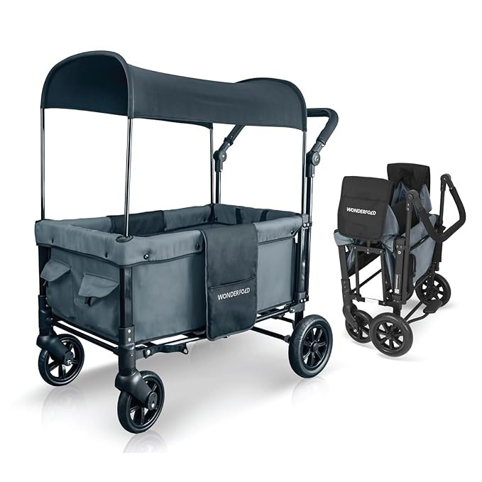 WONDERFOLD W1 Original Double Stroller Wagon (2 Seater) - Collapsible Wagon Stroller with Seats w... | Amazon (US)