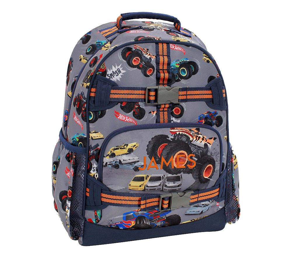 Mackenzie Hot Wheels Monster Trucks™ Backpacks PinterestXCopy LinkEmailPrint | Pottery Barn Kids