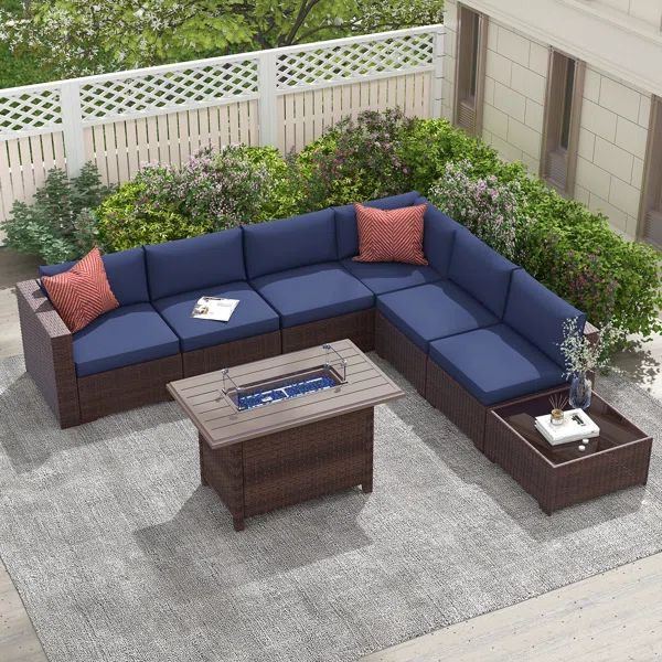 6 - Person Outdoor Seating Group with Cushions | Wayfair North America