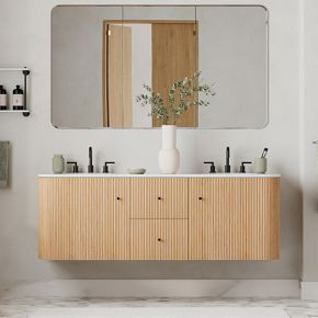 Ellington Floating Double Bathroom Vanity (63") | West Elm (US)