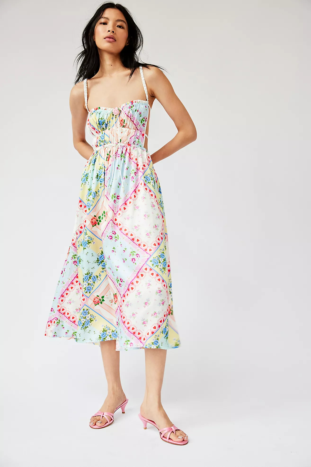 For Love & Lemons Cassandra Midi Dress | Free People (Global - UK&FR Excluded)