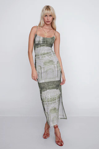 THAIS DRESS - EMBLEM PRINT | Miaou