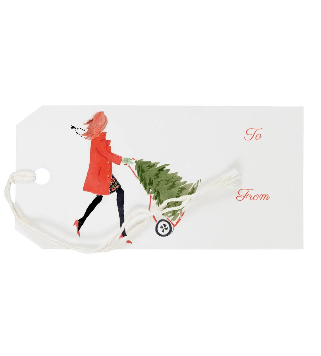 Christmas Gift Tags: Tree Toting {holiday Gift Tags} - Etsy | Etsy (US)