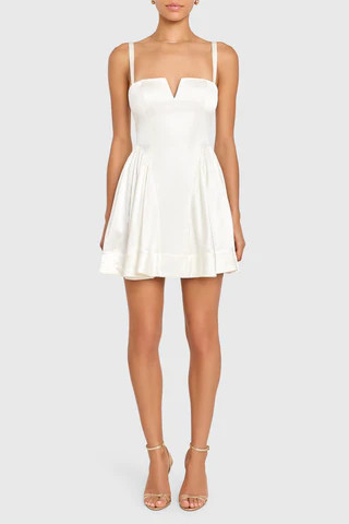 Amanda Uprichard Sarabeth Dress in Ivory - Size M | Amanda Uprichard