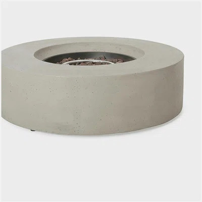 Outdoor round concrete fire pit, 50,000 Btu (without lid) | Wayfair North America