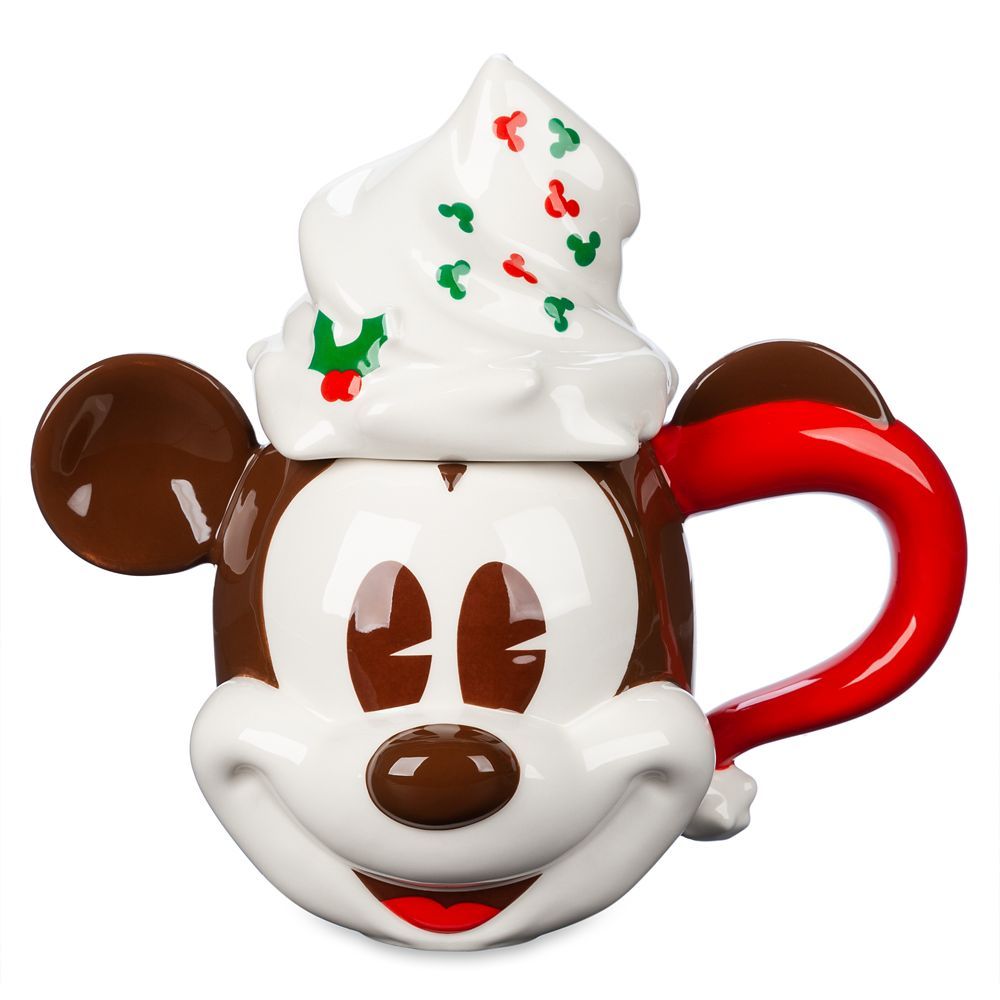 Mickey Mouse Whipped Cream Holiday Mug and Lid | shopDisney | Disney Store