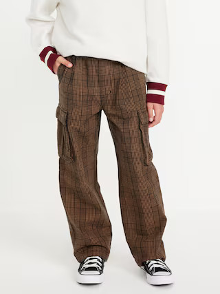 Baggy Plaid Cargo Pants for Boys | Old Navy (US)