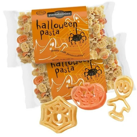 Pastabilities Halloween Pasta, Fun Shaped Pumpkin Spider and Ghost Noodles for Kids and Holidays, Non-GMO Natural Wheat Pasta 14 oz 2 Pack | Walmart (US)