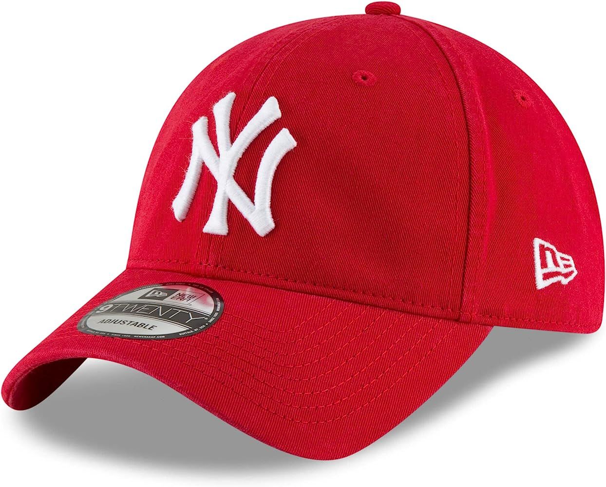 New Era MLB Core Classic 9TWENTY Adjustable Hat Cap One Size Fits All (New York Yankees Red) | Amazon (US)