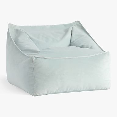 Performance Everyday Velvet Light Pool Modern Lounger | Pottery Barn Teen