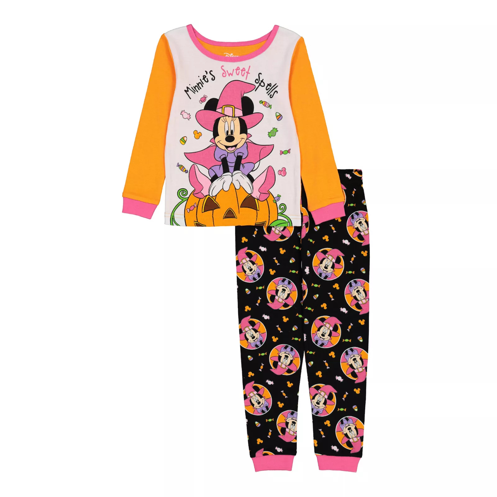 Disney's Minnie Mouse Toddler Girl Halloween ""Sweet Treats"" Pajama Set, Toddler Girl's, Size: 5T,  | Kohl's