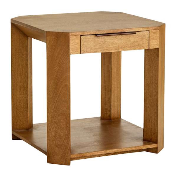 Ellis Drawer Accent Table, Honey Oak Finish | At Home