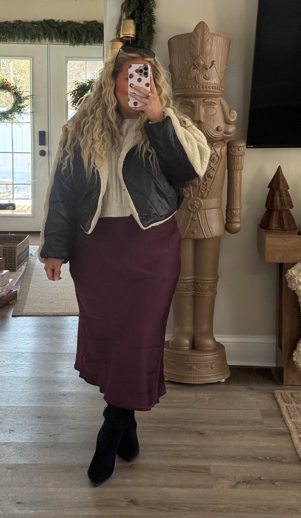 OOTD

XL SWEATER (altard state can’t link here)
L JACKET (boutique find)
XL SKIRT
BOOTS TTS

OUTFIT OF THE DAY, Midsize fashion, outfit inspo, winter fashion, skirts, Sherpa jackets, plus-size fashion, size 16, old navy finds, Amazon finds, wide calf boots.

#LTKgrwm #LTKHoliday #LTKootd