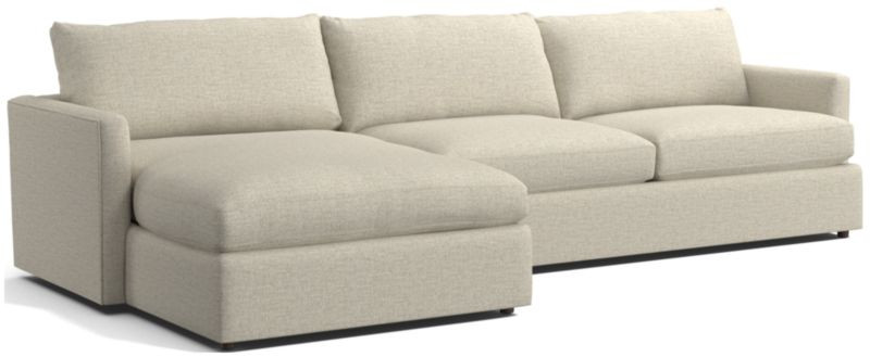 Lounge 2-Piece Sectional Sofa with Left-Arm Chaise + Reviews | Crate & Barrel | Crate & Barrel