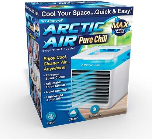 Ontel Arctic Air Pure Chill Evaporative Ultra Portable Personal Air Cooler with 4-Speed Air Vent | Amazon (US)