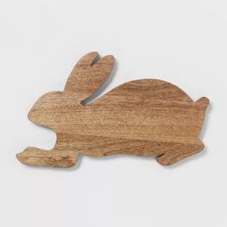 16&#34; x 9&#34; Wood Bunny Shaped Serving Board - Threshold&#8482; | Target