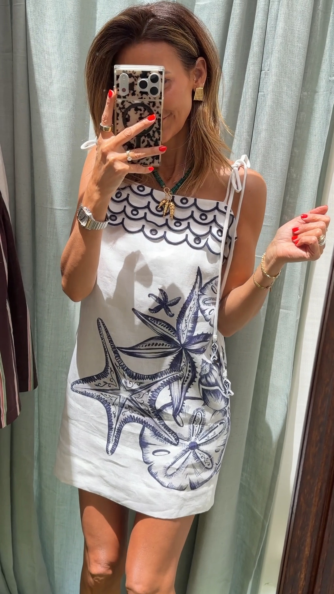 Wearing this beautiful mini dress for the beach and euro summer, love this for all your summer time travels @Shopbop

#LTKSeasonal #LTKTravel #LTKSwim