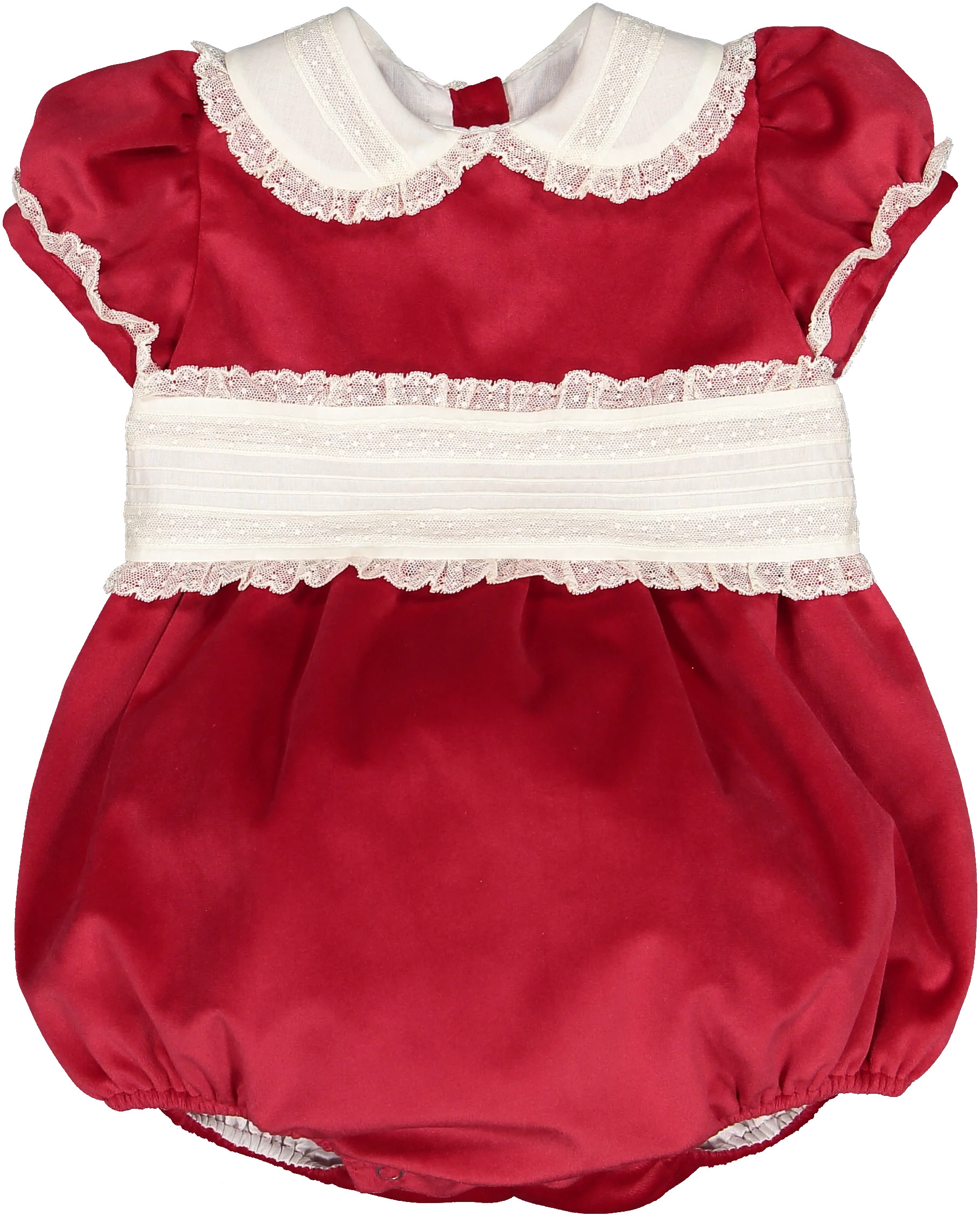 Sal and Pimenta Santa Red Velvet Romper | JoJo Mommy