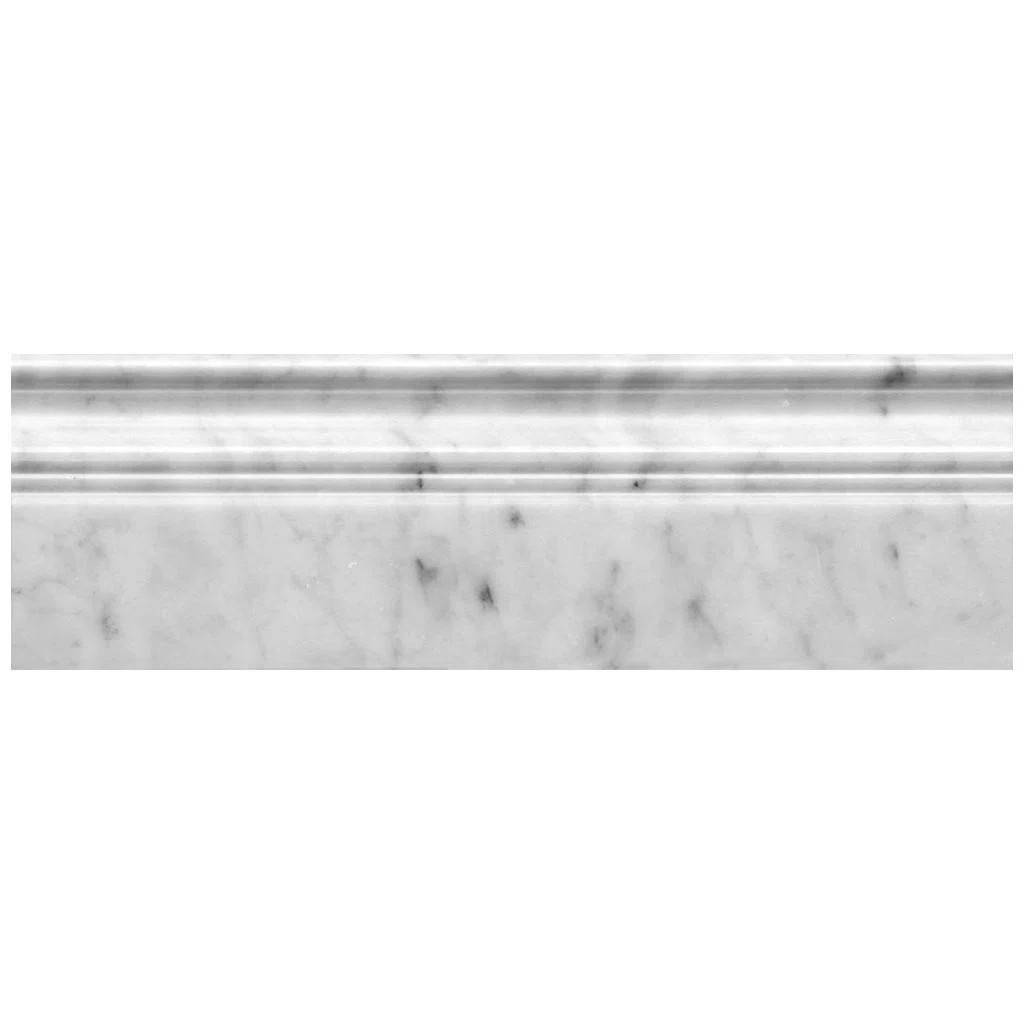 4 x 12 Bianco Carrara Marble Tile (Set of 10) | Wayfair North America