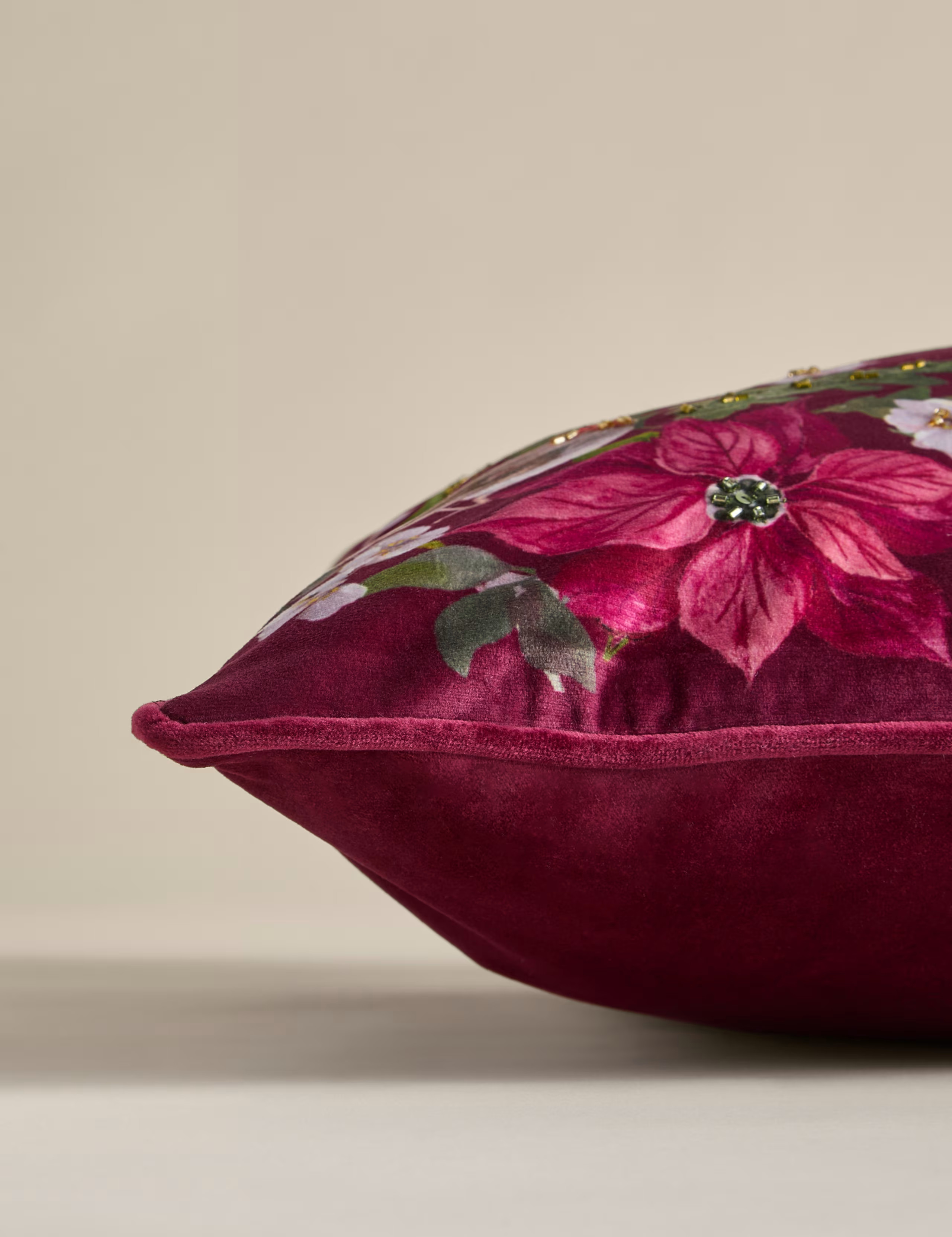 Velvet Nutcracker Embellished Cushion | M&S | M&S | Marks & Spencer (UK)