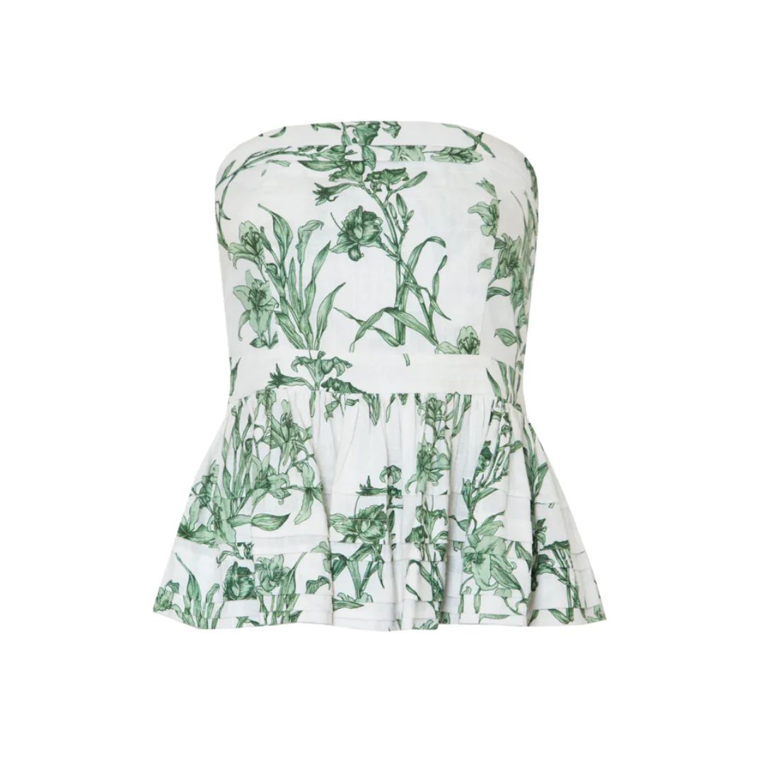 Vera Top, Green Lily | The Avenue