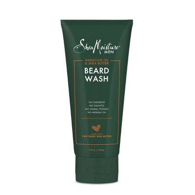 SheaMoisture Men Beard Wash - Maracuja Oil & Shea Butter - 6 fl oz: Aluminum-Free, Paraben-Free, Sulfate-Free | Target
