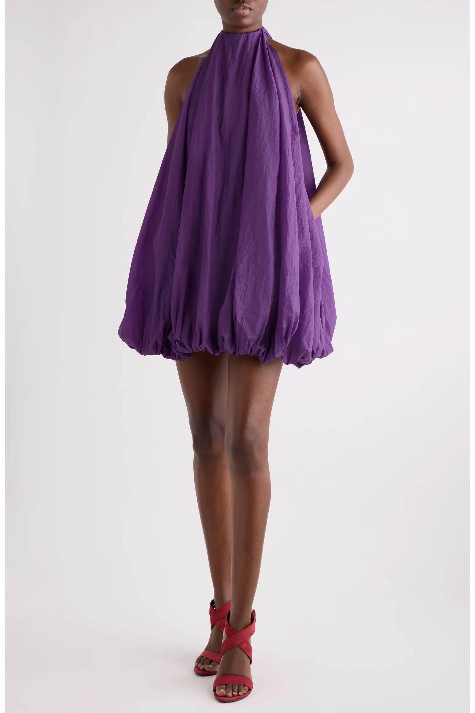 Alaïa Soft Nylon Balloon Minidress (Women) | Nordstrom | Nordstrom