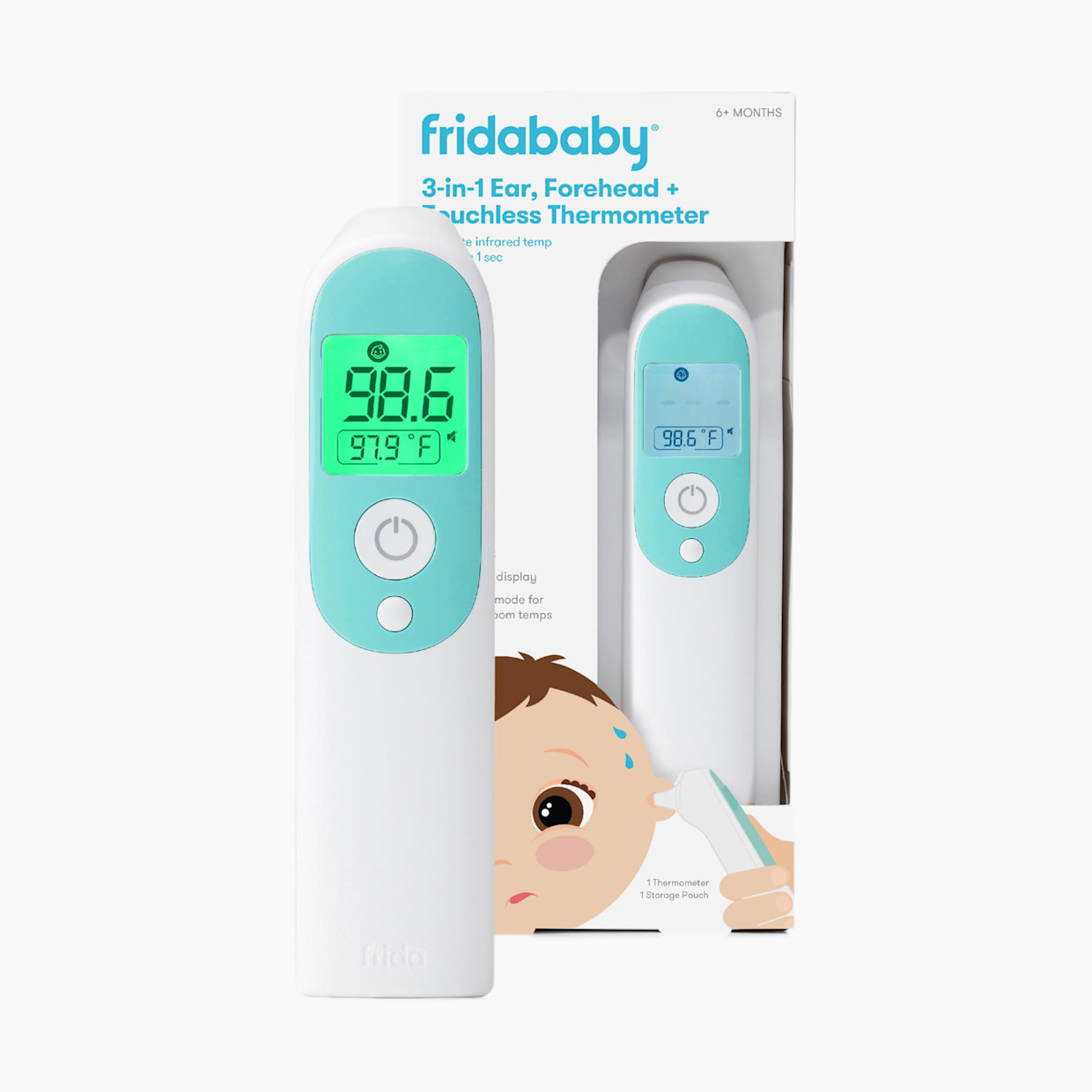 3-in-1 Ear, Forehead + Touchless Infrared Thermometer | Babylist