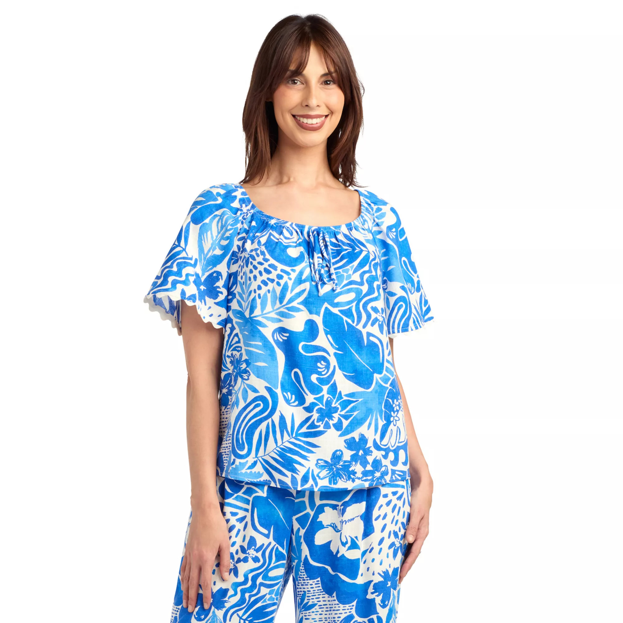 Women's AB Studio Bubble Elastic Hem Top | Kohl's