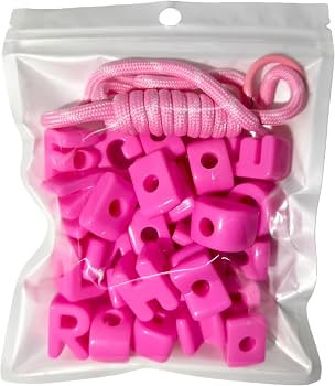 26PCS Large 6mm Hole Letter Beads, 20mm Acrylic Beads A to Z,for DIY Jewelry Making Kit Friendshi... | Amazon (US)