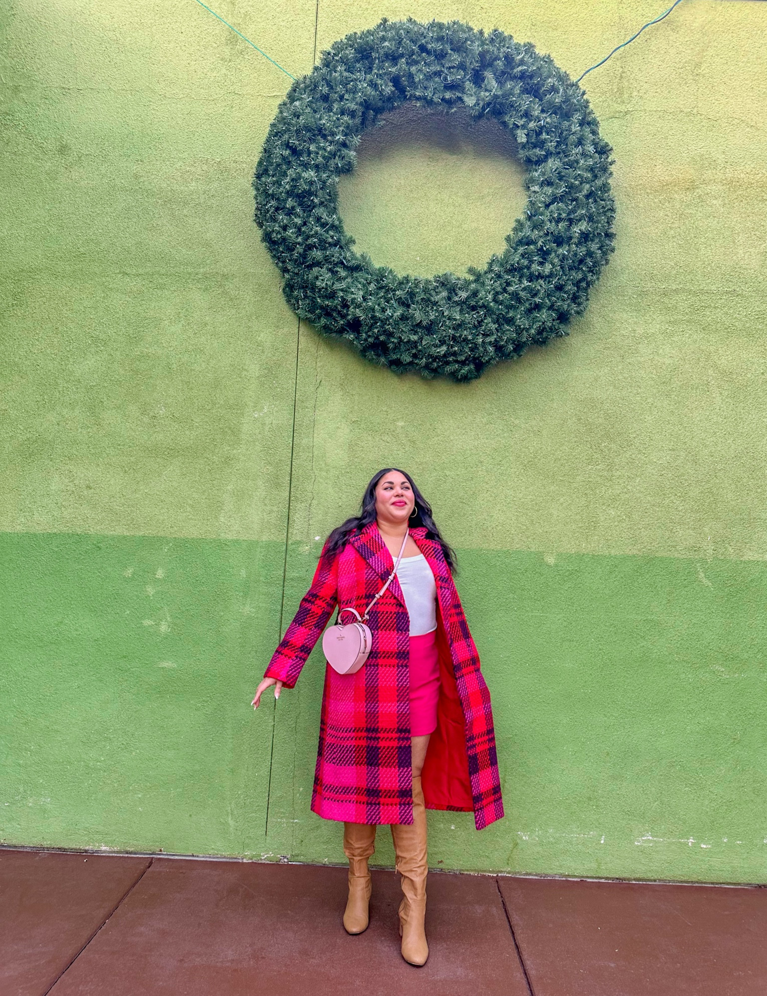 The perfect pink and red plaid coat for the holidays! Wearing an XL in the coat and an XL in the red skort. 

#LTKGiftGuide #LTKSeasonal #LTKHoliday